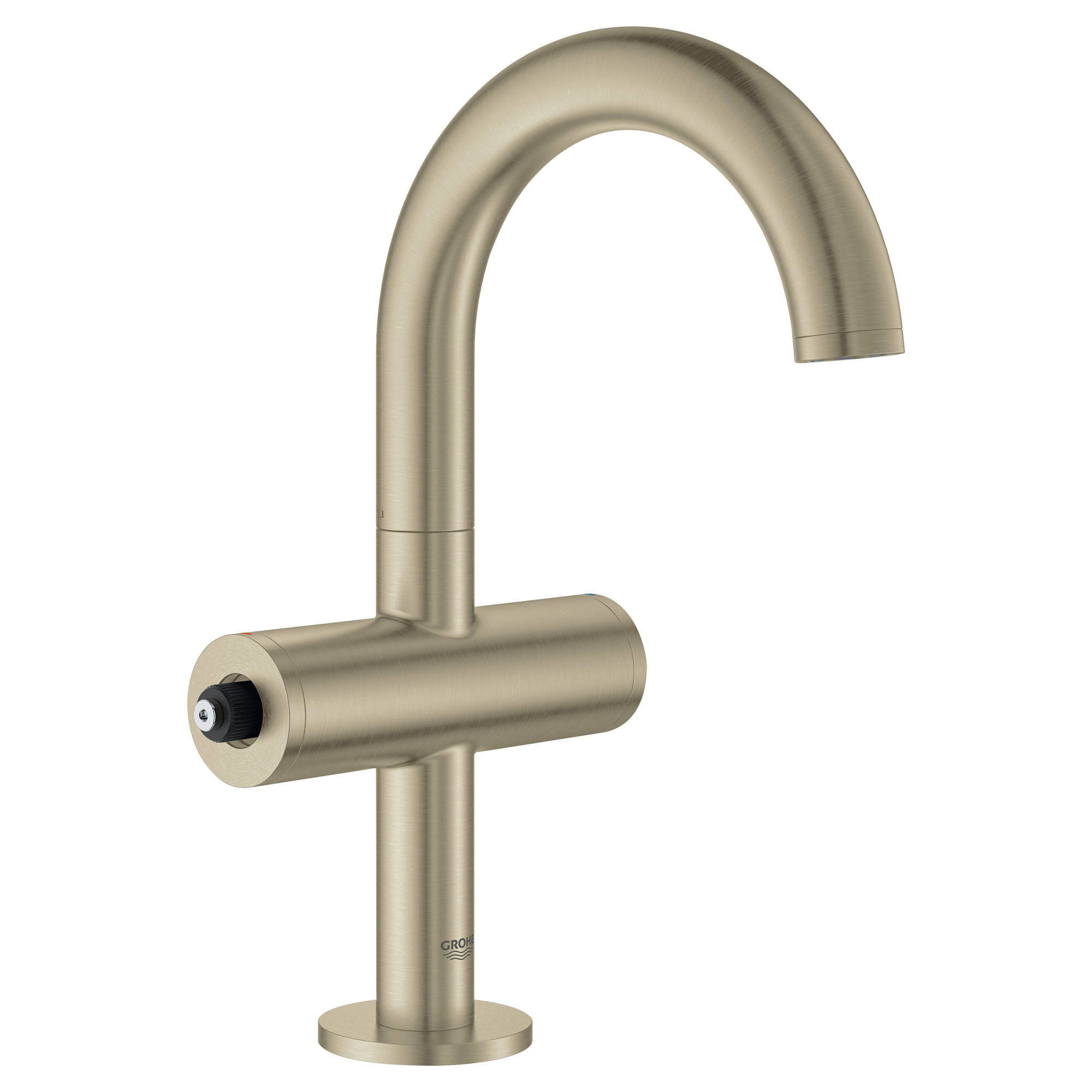 Single Hole Two Handle M Size Bathroom Faucet 12 GPM GROHE BRUSHED NICKEL